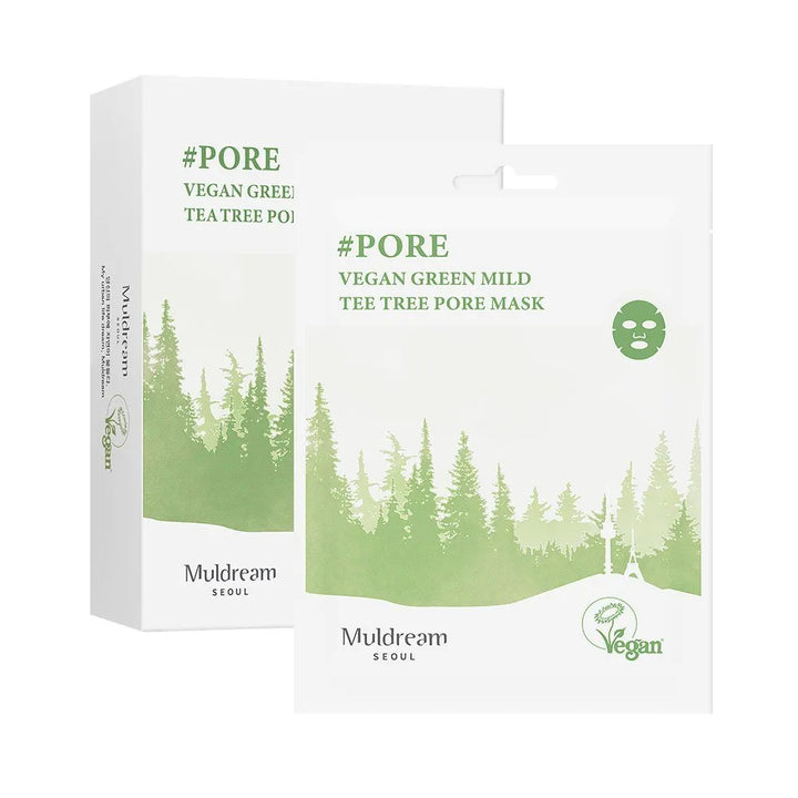 Маска для ухода за порами Muldream Vegan Green Mild Tea Tree - My Store