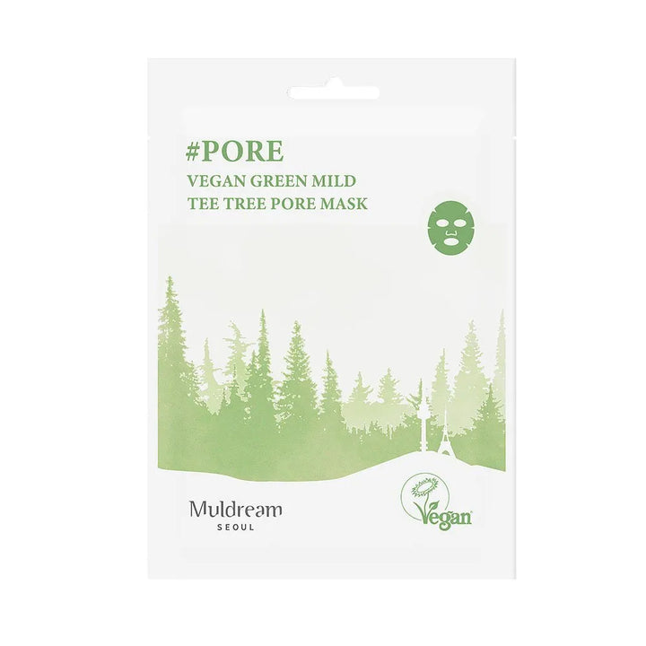 Маска для ухода за порами Muldream Vegan Green Mild Tea Tree - My Store