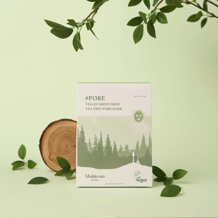 Маска для ухода за порами Muldream Vegan Green Mild Tea Tree - My Store