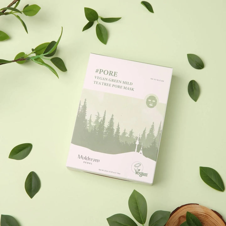 Маска для ухода за порами Muldream Vegan Green Mild Tea Tree - My Store